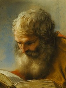 Ein bärtiger Apostel beim Lesen, 1712