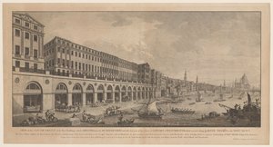 Adelphi von der Themse in London von Benedetto Pastorini