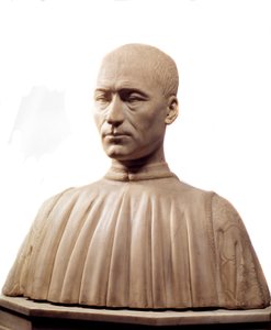 Büste von Philippe Strozzi (oder Filippo) (1489-1538), italienischer Condottiere und Politiker. Marmorskulptur von Benedetto da Maiano (1442-1497) 15. Jahrhundert Paris, Louvre Museum.