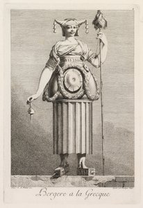 Maskerade à la Grecque: Bergère à la Grecque (Tafel 4, 1771)