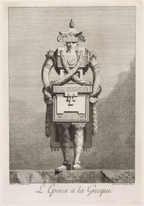 Maskerade à la Grecque: Der griechische Ehemann, Platte 7, 1771