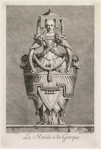 Maskerade à la Grecque: Die Braut à la Grecque (Tafel 6)