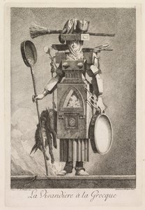 Maskerade à la Grecque: Die Marketenderin à la Grecque (Tafel 2) von Benigno Bossi