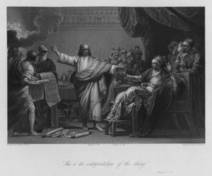 Belsazars Vision, Daniel V, 26