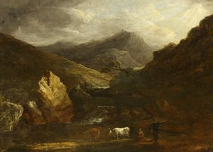 Berglandschaft mit Blick auf Snowdon