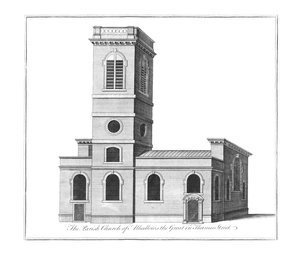 Die Pfarrkirche von Alhallows the Great in der Thames Street