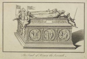 Blick auf das Grab von Heinrich VII. und Königin Elizabeth in der Königskapelle in der Westminster Abbey