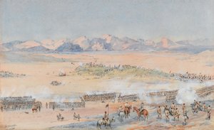 Vormarsch der 9. und 10. Sudan-Bataillone der ägyptischen Armee in der Schlacht von Toski, 3. August 1889