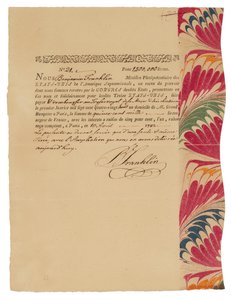 Benjamin Franklin Brief