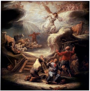 Die Verkündigung an die Hirten, 17. Jahrhundert von Benjamin Gerritz Cuyp