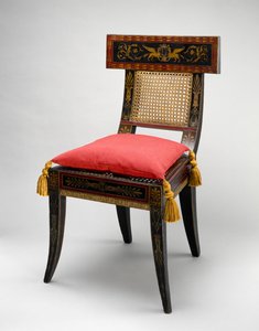 Einer von einem Paar Stühlen, um 1808
