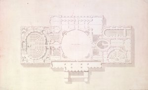 Plan der Hauptgeschichte des Kapitols, USA, 1806