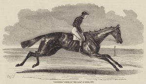 Songstress, Gewinnerin der Oaks, in Epsom, 1852 von Benjamin Herring
