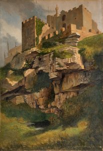 Klippen bei Marazion, Cornwall, 1858 von Benjamin Johnson