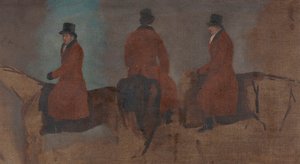 Studien von Reitern im Jagdfeld