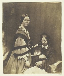 Mrs. Craik mit Katze, ca. 1858