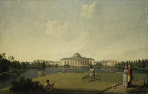 Blick auf den Taurischen Palast vom Garten aus, vor 1797 von Benjamin Paterssen