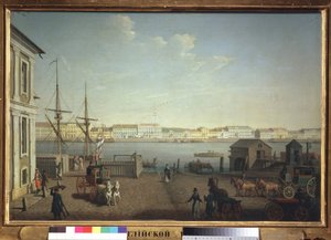 Die Englische Uferstraße in Sankt Petersburg
