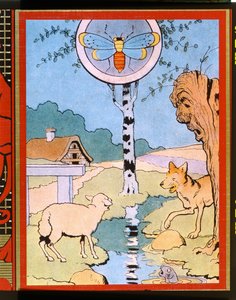 Illustration für Der Wolf und das Lamm, aus 