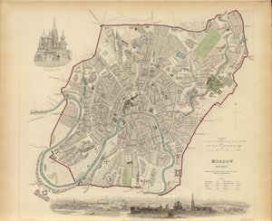 Plan von Moskau, 1836