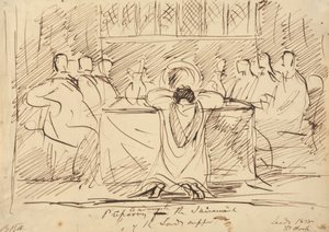 Vorbereitung zur Sakramentsverwaltung von Benjamin Robert Haydon