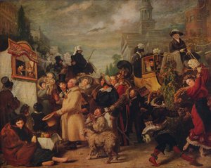 Punch oder Maifeiertag, 1829, ca. 1915 von Benjamin Robert Haydon