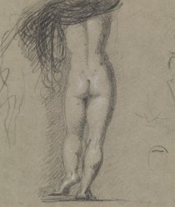 Rückansichtsstudie einer nackten Figur von Benjamin Robert Haydon