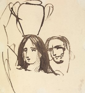 Studie für, Christi Einzug in Jerusalem von Benjamin Robert Haydon