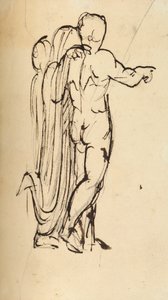 Studie einer Gruppe stehender Figuren