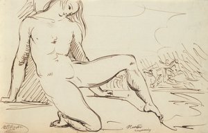 Studie einer nackten Figur