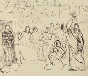 Studie der Auferstehung des Lazarus von Benjamin Robert Haydon