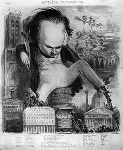 Karikatur von Victor Hugo (1802-85) aus 