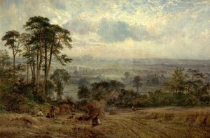 Kornfelder, Wollaton Hall, Nottingham, 19. Jahrhundert