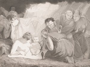 Der junge Shakespeare, betreut von Natur und Leidenschaften, 1799 von Benjamin Smith