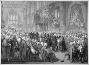 Innenansicht der Guildhall, City of London, 1782