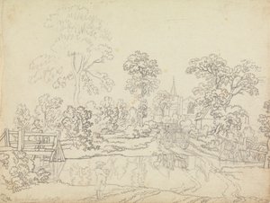 Eine Furt in Wrentham, Suffolk von Benjamin West
