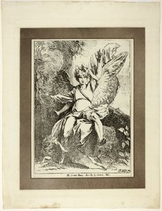 Engel der Auferstehung, aus der ersten Ausgabe von Specimens of Polyautography