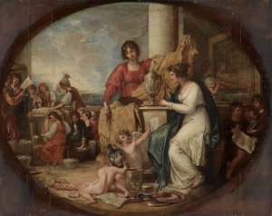 Britische Manufaktur - Eine Skizze von Benjamin West