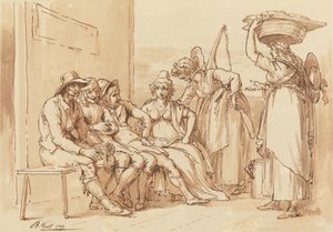 Charaktere auf den Straßen von London von Benjamin West