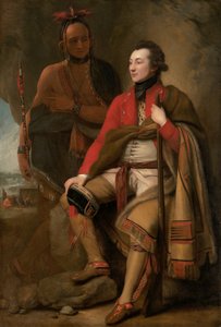 Oberst Guy Johnson und Karonghyontye Captain David Hill, 1776 von Benjamin West