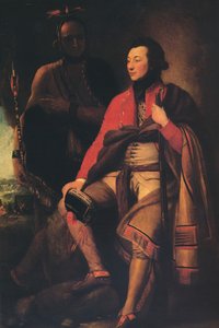 Oberst Guy Johnson und Karonghyontye Captain David Hill von Benjamin West