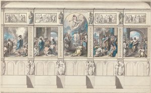 Entwurf für eine Wand der Kapelle der Offenbarten Religion