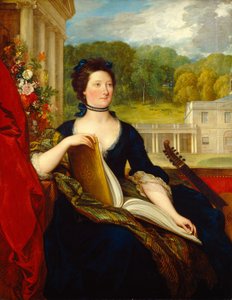 Maria Hamilton Beckford Mrs. William Beckford, 1799 von Benjamin West