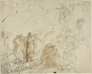 St. Paulus schüttelt die Viper ab von Benjamin West