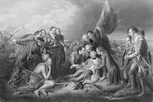 Der Tod von General Wolfe, 1759, aus 