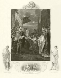 Wilhelm I. erhält die Krone von England von Benjamin West