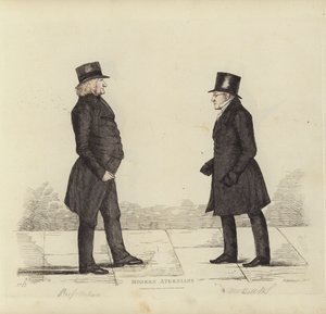 Berühmte Edinburgher, alias Moderne Athener, John Wilson, Esq, Professor für Moralphilosophie, George Joseph Bell, Esq, Professor für schottisches Recht von Benjamin William Crombie