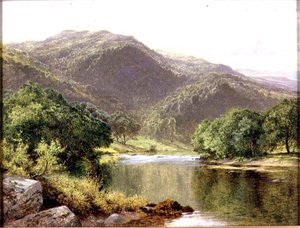 Ein Fluss in Nordwales von Benjamin Williams Leader