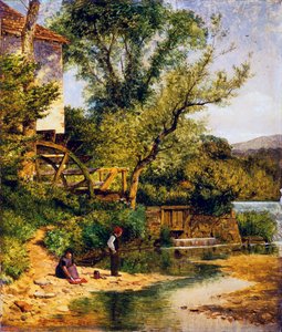 Angeln am Mühlbach von Benjamin Williams Leader