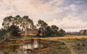 Shere Kirche, Surrey von Benjamin Williams Leader